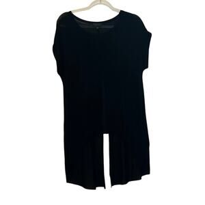 Topshop Black Split Back Top 6